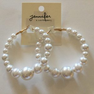 Lg. Pearl Hoops
